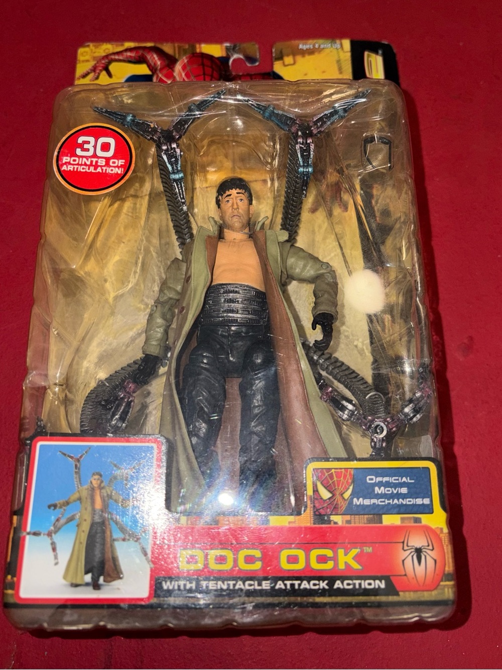 Spiderman 2 Doc Ock Action Figure - Green Coat with Black Outfit